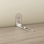 Armadio a 4 ante in legno bianco e grigio, stile per 2 persone