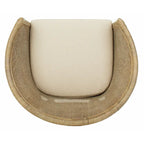 Poltrona in Rattan Bianco con Cuscino Bianco – 1 Posto