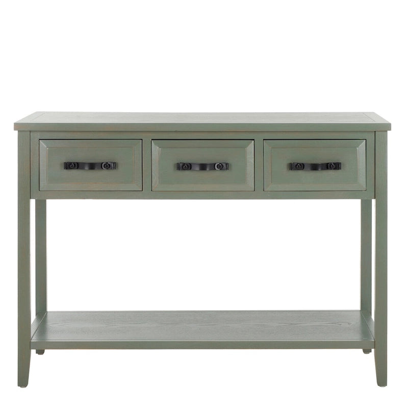 Consolle Nera / Grigio Cenere / Blu Fienile con Cassetti, Montaggio per 1 Persona