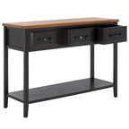 Consolle Nera / Grigio Cenere / Blu Fienile con Cassetti, Montaggio per 1 Persona