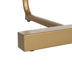 Tavolino a C Nero/Oro, Singolo, 48,26 cm L x 38,1 cm P x 63,5 cm A