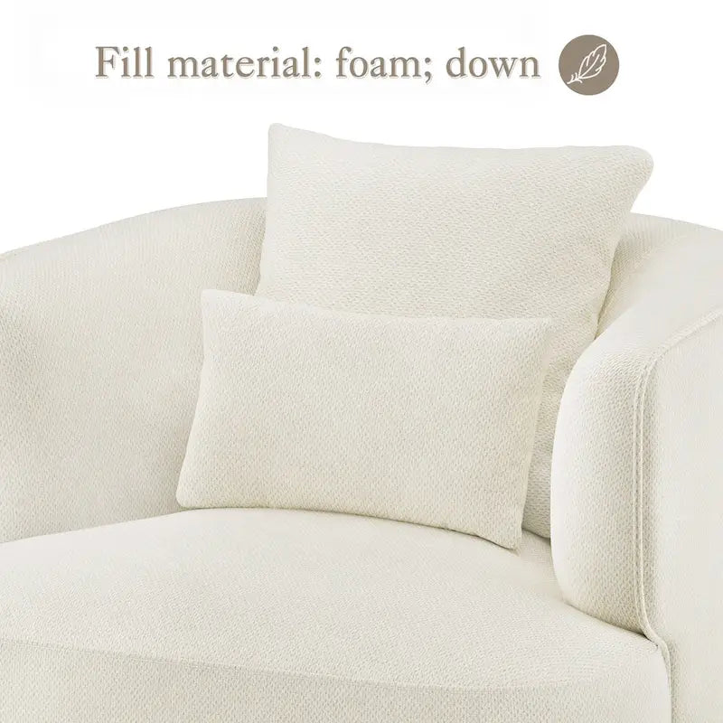 Poltroncina girevole a 360° in tessuto color grano/blu marino/grigio/beige, seduta singola