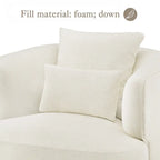 Poltroncina girevole a 360° in tessuto color grano/blu marino/grigio/beige, seduta singola