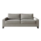 Set divano 3 pezzi rivestito in lino – Poltrona, Divanetto a 2 posti e Divano (Blu / Azzurro / Beige / Grigio / Beige Scuro)