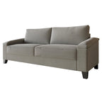Set divano 3 pezzi rivestito in lino – Poltrona, Divanetto a 2 posti e Divano (Blu / Azzurro / Beige / Grigio / Beige Scuro)
