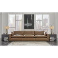 Signature Design by Ashley Emilia Caramel 3-Piece Sofa - 143 W x 43 D x 36 H