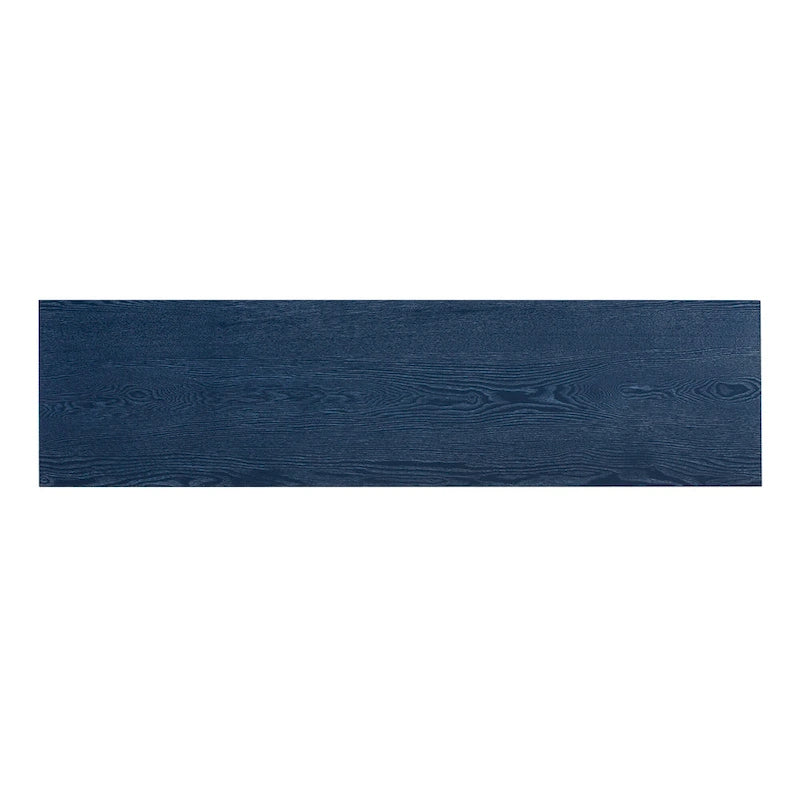 Credenza in legno con ripiani regolabili e maniglie dorate – Tortora / Blu Antico / Nero