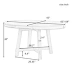 Tavolo da pranzo rotondo allungabile con prolunga, 4–6 posti | Legno Naturale / Espresso