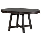 Tavolo da pranzo rotondo allungabile con prolunga, 4–6 posti | Legno Naturale / Espresso