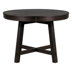 Tavolo da pranzo rotondo allungabile con prolunga, 4–6 posti | Legno Naturale / Espresso