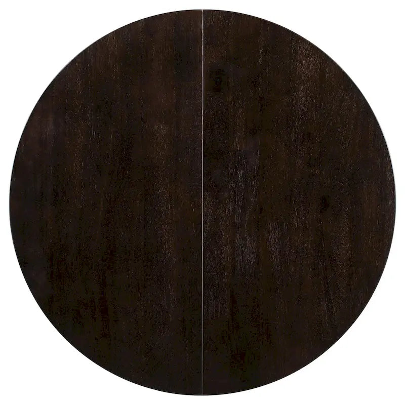 Tavolo da pranzo rotondo allungabile con prolunga, 4–6 posti | Legno Naturale / Espresso