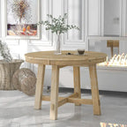 Tavolo da pranzo rotondo allungabile con prolunga, 4–6 posti | Legno Naturale / Espresso