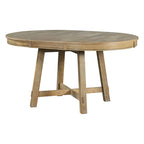 Tavolo da pranzo rotondo allungabile con prolunga, 4–6 posti | Legno Naturale / Espresso