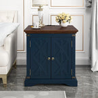 Farmhouse End Table with Charging Station - 25  in Height