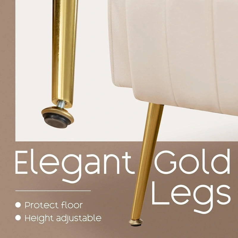 Poltrona d'accento in velluto con schienale ad ali, seduta singola – Giallo / Beige / Nero / Blu marino / Verde acqua