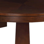 Tavolo rotondo 3 in 1 marrone scuro da 8 posti per poker/biliardo americano/pranzo, 122 cm