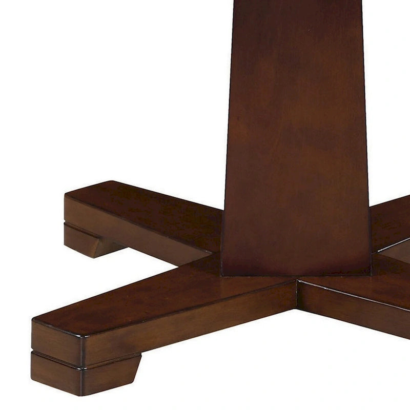 Tavolo rotondo 3 in 1 marrone scuro da 8 posti per poker/biliardo americano/pranzo, 122 cm
