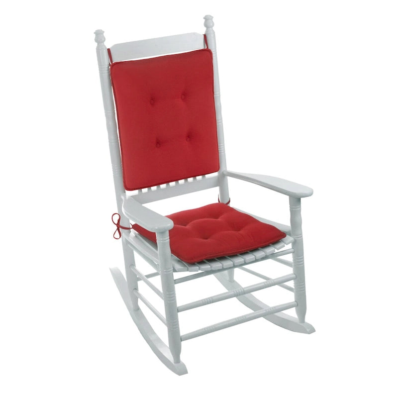 Set di cuscini multicolore per sedia a dondolo da interno/esterno (seduta + schienale), montaggio per 1 persona