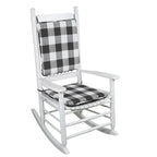 Set di cuscini multicolore per sedia a dondolo da interno/esterno (seduta + schienale), montaggio per 1 persona