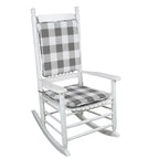 Set di cuscini multicolore per sedia a dondolo da interno/esterno (seduta + schienale), montaggio per 1 persona